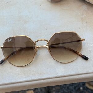 Ray-Ban 3565 Jack Gold and Brown Sunglasses